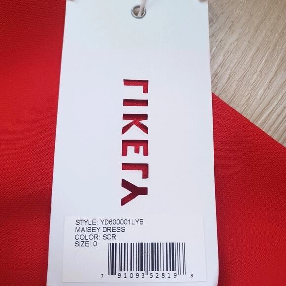 LIKELY Maisey One Shoulder Mini Dress Red 0/XXS/XS NWT - Picture 7 of 8